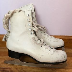 Women’s white figure skates